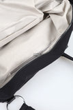 Nylon studded shoulder bag