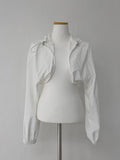 Hooded nylon bolero jumper