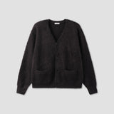 Mohair Two-Pocket Knit Cardigan