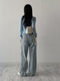 [Bustier SET] Mohair see-through crop cardigan