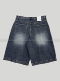Grayish Washing Bermuda Denim