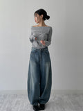 Melo Ribbed Off-Shoulder T-Shirt