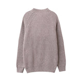 Side Mock Cash Knit