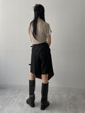 Milly Shirring Cap Sleeve T-Shirt