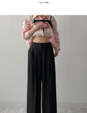 Newpopo Strap Wide Slacks