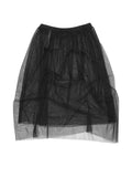 TUCK TULLE MESH SKIRT