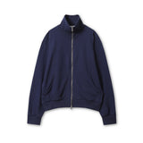 Direct high neck sweat zip-up