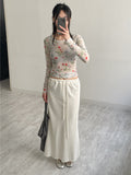 Flower See-through Layered T-shirt