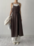 Basic Cotton Semi-Wide Pants