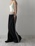 [2way!] Color matching track wide pants