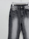 Brush Center Crease Bootcut Denim Pants
