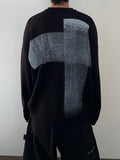 Hand Paint Crossing Over Knit