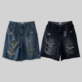 Vintage Damage Bermuda Denim