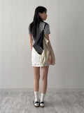 Jacquard Flower Mini Skirt