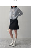 One Slit A-Line Midi Skirt