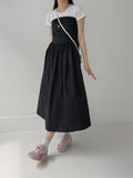 Shirring Smoke Tube Top One Piece