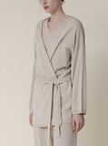 [Premium] Whole Garment Linen Wool Sophieure Cardigan Set