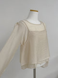 Maurice Bustier Layered Blouse
