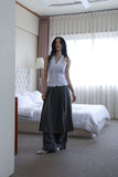 Frill Smoke Holter Neck Blouse