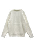Open neck warm collar knit