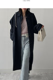 Captain Hood Neck Trench Coat
