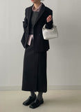 Chilia H-Line Slit Long Skirt
