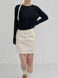 Slen Slit Knit T-shirt
