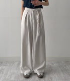Connie Strap Pleated Wide Slacks