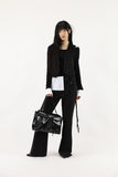 Punching suede vest