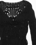 CROCHET RIBBON KNIT
