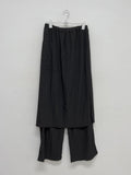Tia Layered Nylon Wide Pants