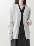 [Premium] Italian Viscose V-neck Cardigan
