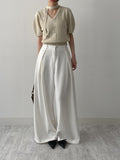 Kalin pleated wide slacks