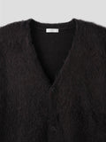 Mohair Two-Pocket Knit Cardigan