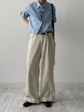 Breeze Denim Crop Shirt