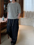Linen Mix Half Knit