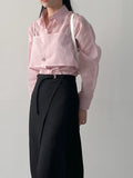 [Belt SET] Turin H-line wrap skirt