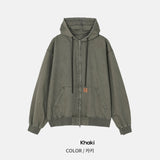Pigment Rivet Detail Work Hood Jumper