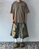 Vintage Destroyed Bermuda Denim