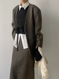 Shear Wool H-line Long Skirt