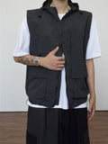 4 Pocket nylon hood vest