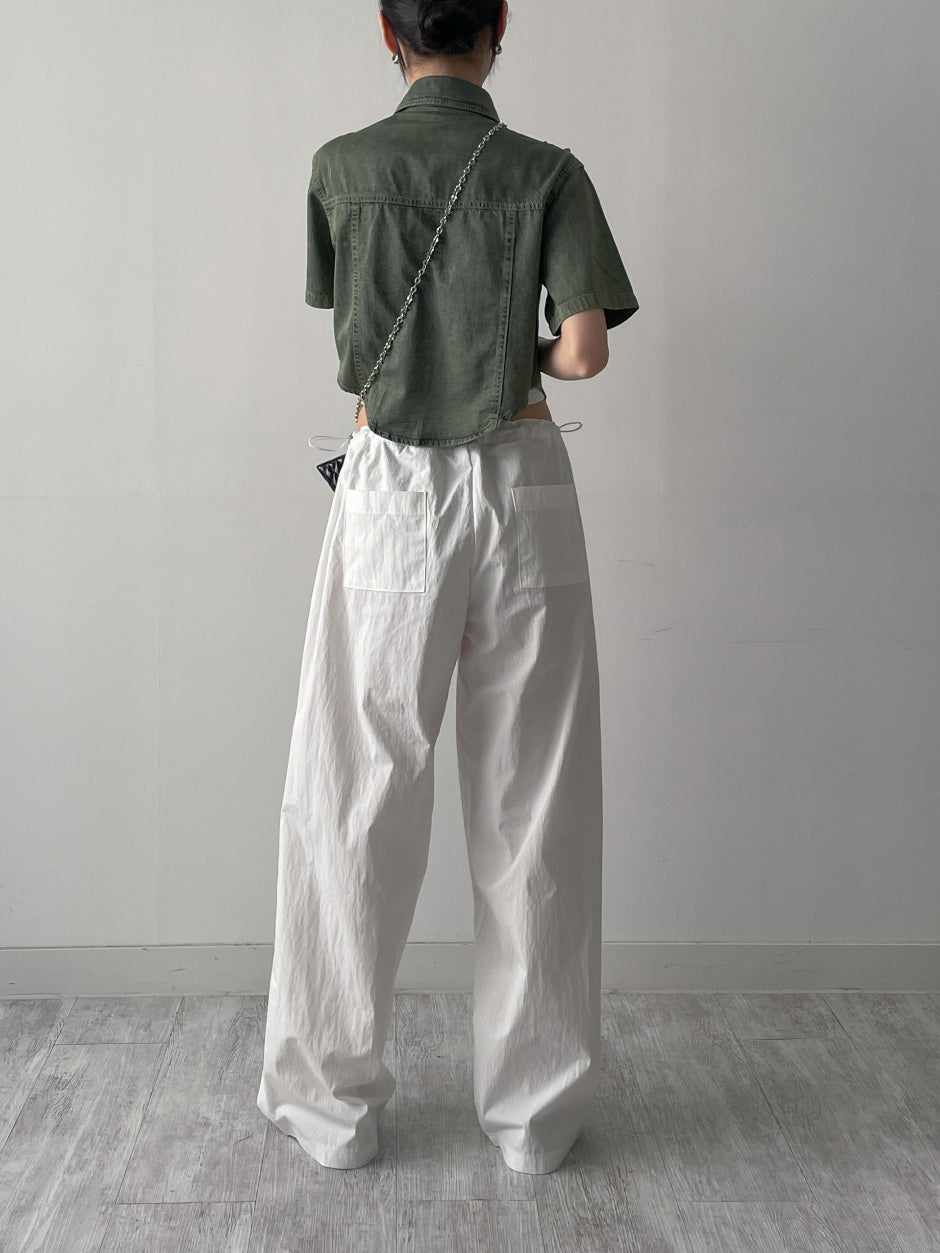 【INCHANT ME】Kota Denim Crop Shirt Jacket INCHANT ME(インチャントミー) - コタデニムクロップシャツ