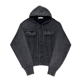 Lutz Pigment Hood Cardigan