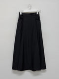 Pie pintuck banding long skirt