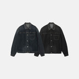 [unisex] Catwashing Overfit Denim Trucker Jacket