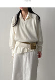 Shirring Frill Loose Fit Shirt