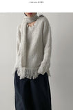 [Muffler SET] Vintage Boucle Long Knit