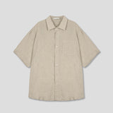 Sage Linen Half Shirt