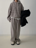 [unisex] Numbering Pigment Overfit Hood T-shirt