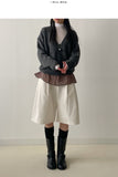 Pinot Corduroy Pintuck Bermuda Pants